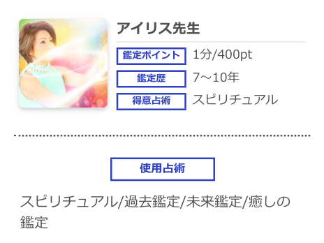 電話占いシエロ アイリス