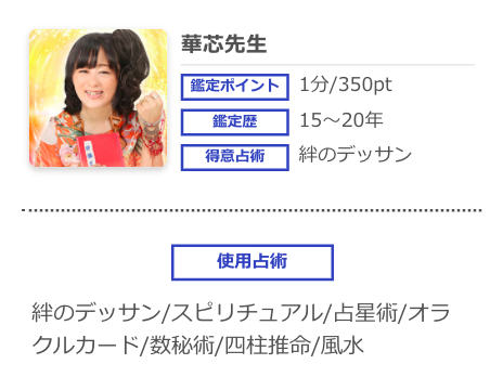 電話占いシエロ 華芯