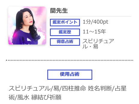 電話占いシエロ 蘭