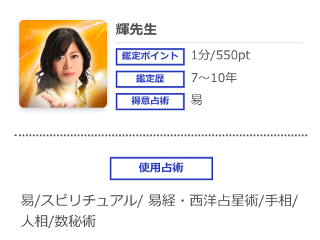 電話占いシエロ 輝