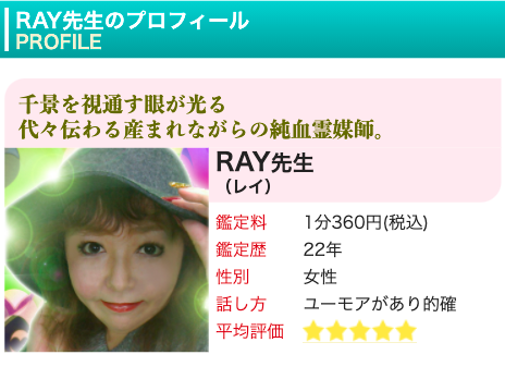 電話占いピュアリ RAY