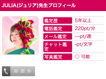 電話占いウラナ JULIA